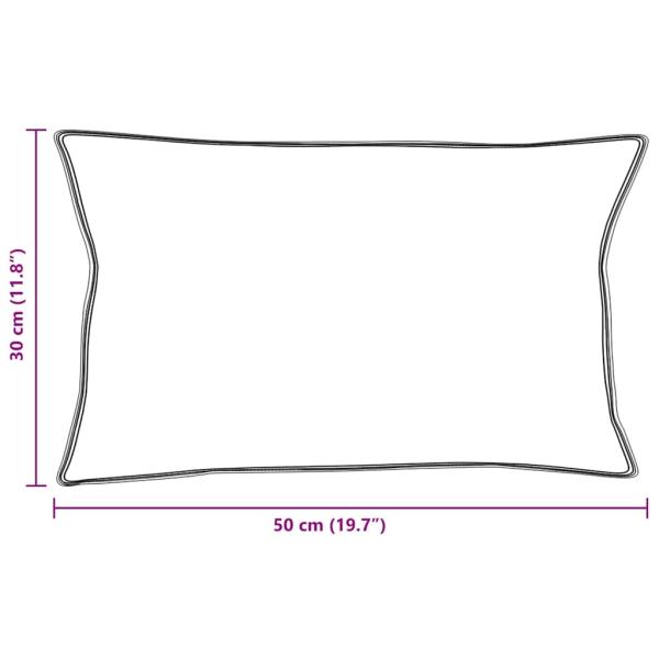 Kissen 2 pcs Weiß 30 x 50 cm 130gsm 100% Baumwolle