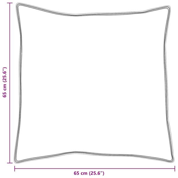Kissen 2 pcs Weiß 65 x 65 cm 130gsm 100% Baumwolle