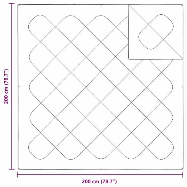 Decken & Bettdecken Weiß 200 x 200 cm Mikrofaser