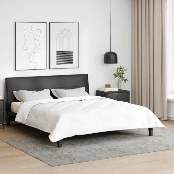 ARDEBO.de - Decken & Bettdecken Weiß 240 x 220 cm Mikrofaser