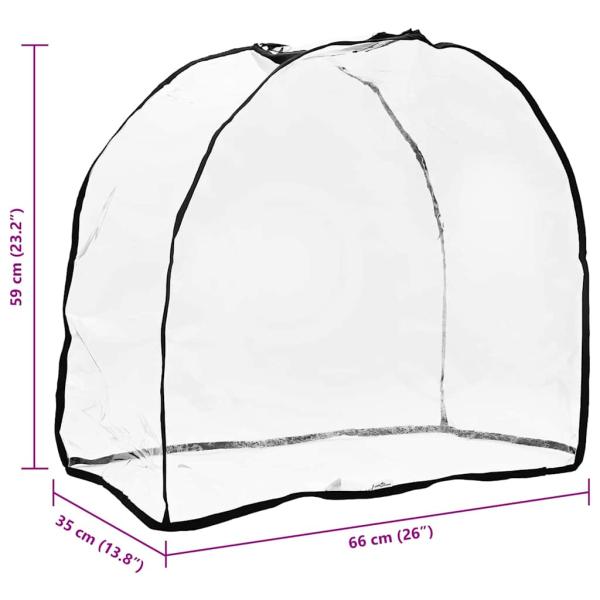 Tier Kinderwagenabdeckung Transparent 66 x 35 x 59 cm PVC