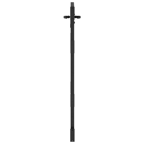 Gartentor Schwarz 100 x 150 cm Pulverbeschichteter Stahl