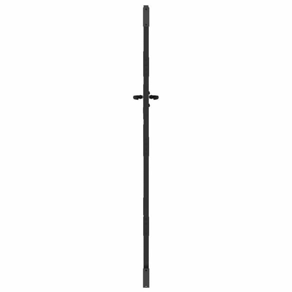 Gartentor Schwarz 105 x 175 cm Pulverbeschichteter Stahl