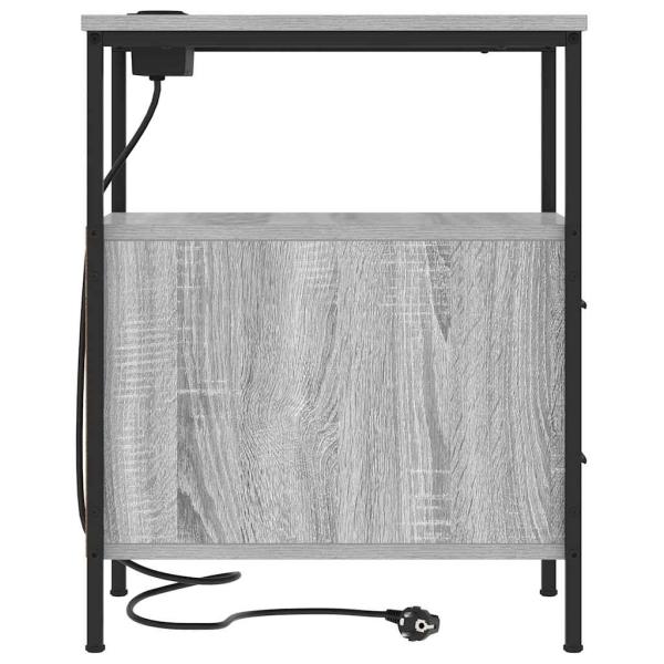 Nachttische 2 pcs Grau Sonoma 30 x 48 x 61 cm Holzwerkstoff