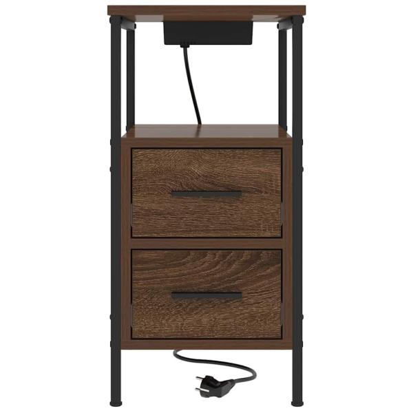 Nachttisch Braune Eiche 30 x 48 x 61 cm Holzwerkstoff