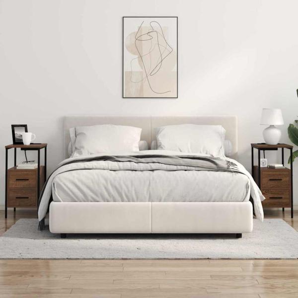 Nachttische 2 pcs Braune Eiche 30 x 48 x 61 cm Holzwerkstoff