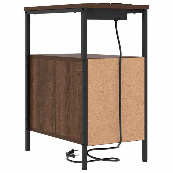 Nachttische 2 pcs Braune Eiche 30 x 48 x 61 cm Holzwerkstoff