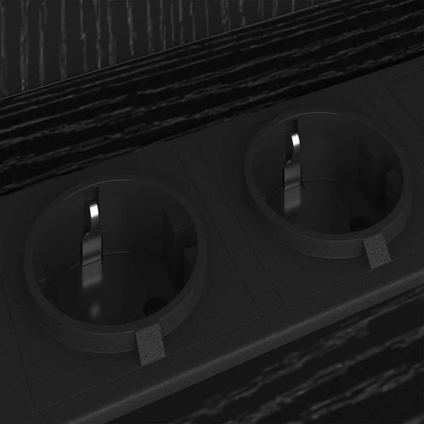 Nachttisch Schwarze Eiche 40 x 40 x 61 cm Holzwerkstoff