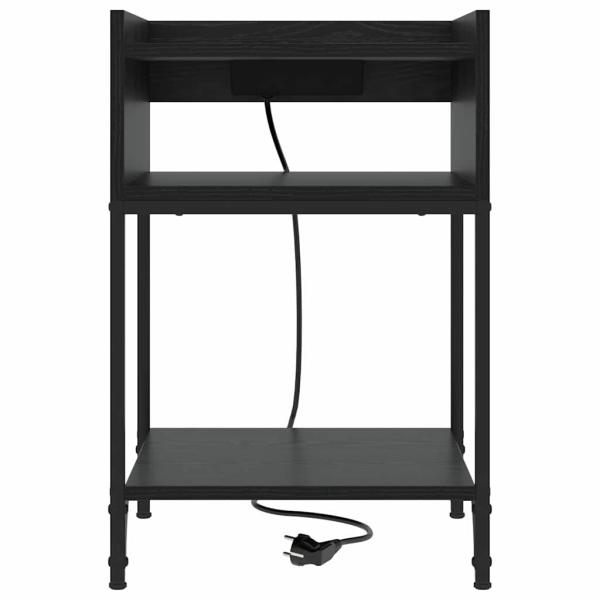 Nachttische 2 pcs Schwarze Eiche 40 x 40 x 61 cm Holzwerkstoff