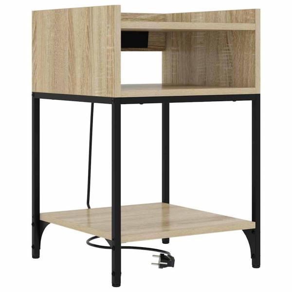 Nachttische 2 pcs Sonoma Eiche 40 x 40 x 61 cm Holzwerkstoff