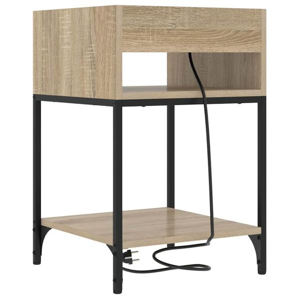 Nachttische 2 pcs Sonoma Eiche 40 x 40 x 61 cm Holzwerkstoff
