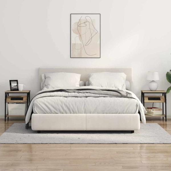 Nachttische 2 pcs Sonoma Eiche 38 x 30 x 48 cm Holzwerkstoff