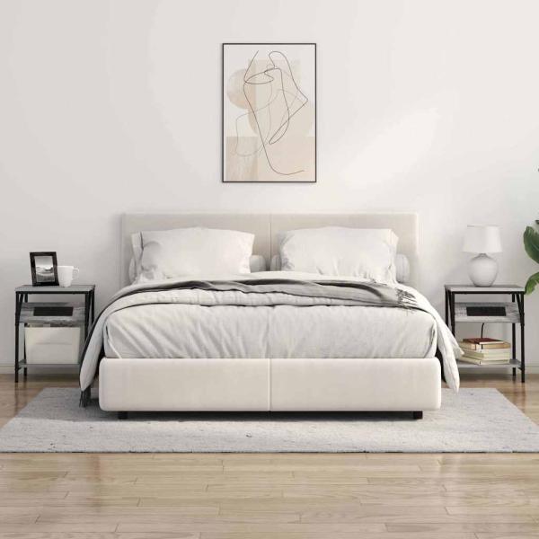 Nachttisch Grau Sonoma 38 x 30 x 48 cm Holzwerkstoff