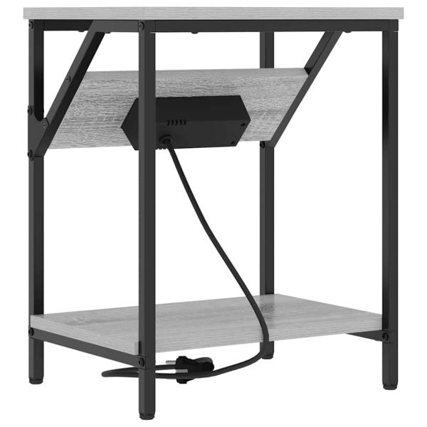 Nachttisch Grau Sonoma 38 x 30 x 48 cm Holzwerkstoff