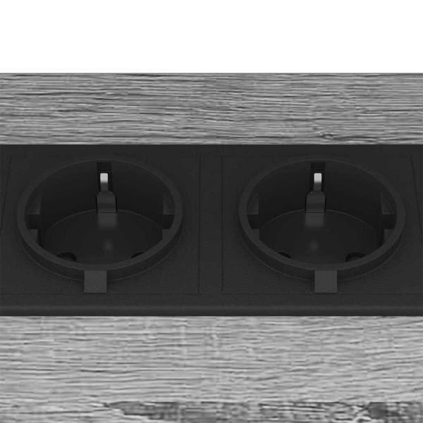 Nachttisch Grau Sonoma 38 x 30 x 48 cm Holzwerkstoff