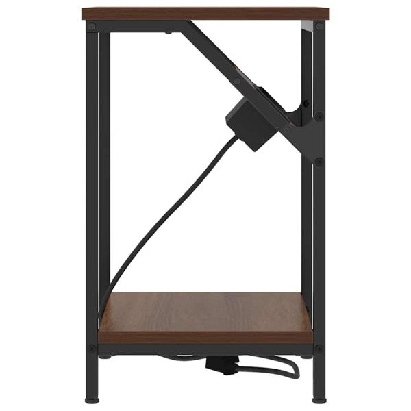Nachttische 2 pcs Braune Eiche 38 x 30 x 48 cm Holzwerkstoff
