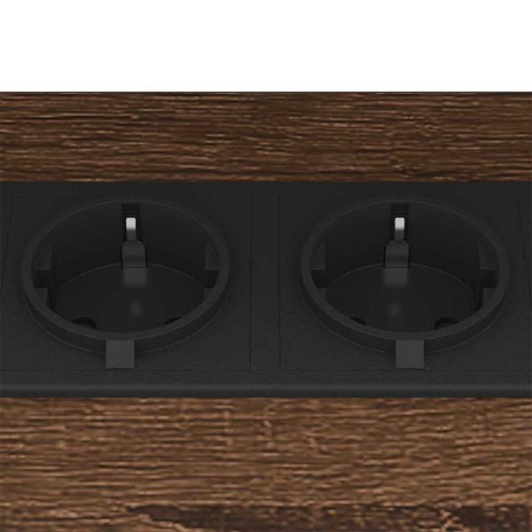 Nachttische 2 pcs Braune Eiche 38 x 30 x 48 cm Holzwerkstoff