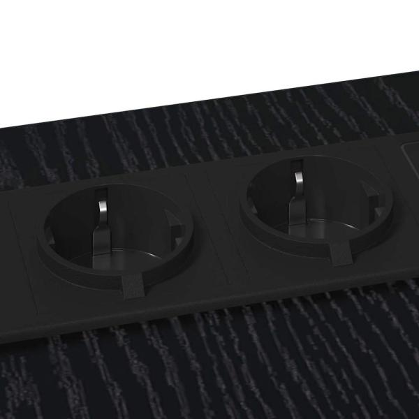 Nachttisch Schwarz Eiche 41,5 x 26 x 60,5 cm Holzwerkstoff