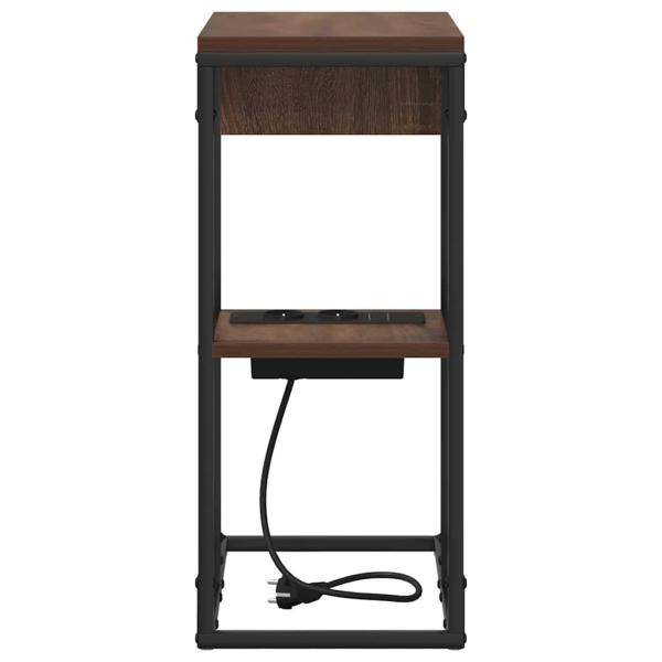 Nachttisch Braun Eichen-Optik 41,5 x 26 x 60,5 cm Holzwerkstoff