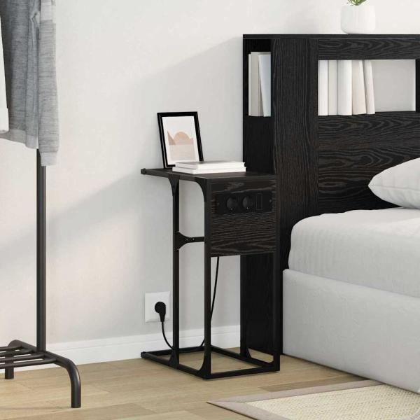 Nachttisch Schwarze Eiche 41,5 x 26 x 60,5 cm Holzwerkstoff