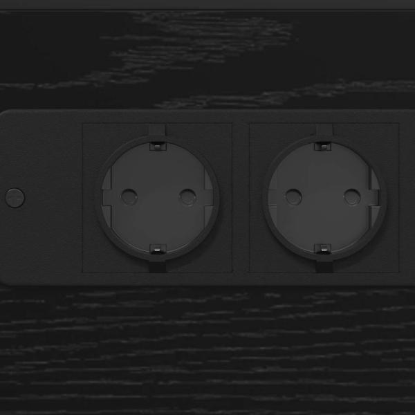 Nachttisch Schwarze Eiche 41,5 x 26 x 60,5 cm Holzwerkstoff