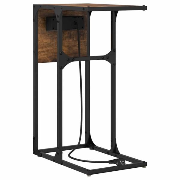 Nachttisch Räuchereiche 41,5 x 26 x 60,5 cm Holzwerkstoff