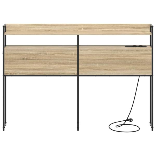 Stauraum-Kopfteil Sonoma Eiche 120 cm Holzwerkstoff