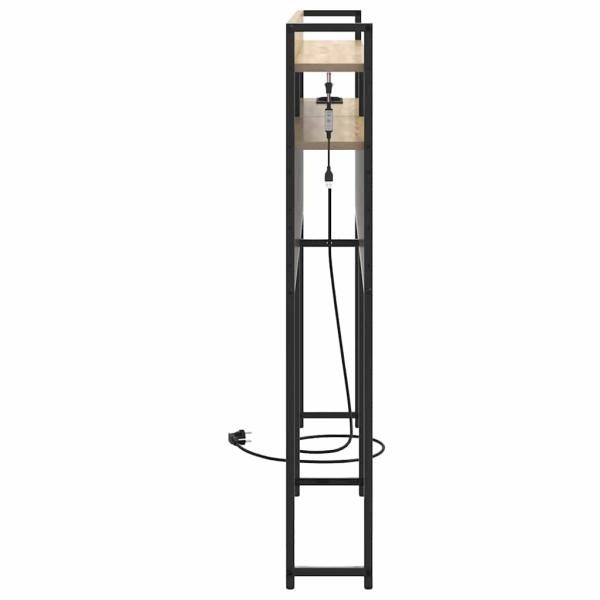 Stauraum-Kopfteil Sonoma Eiche 120 cm Holzwerkstoff