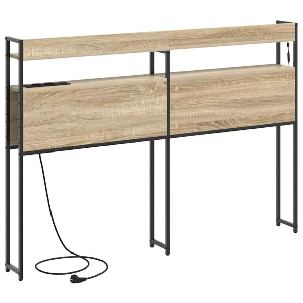 Stauraum-Kopfteil Sonoma Eiche 120 cm Holzwerkstoff