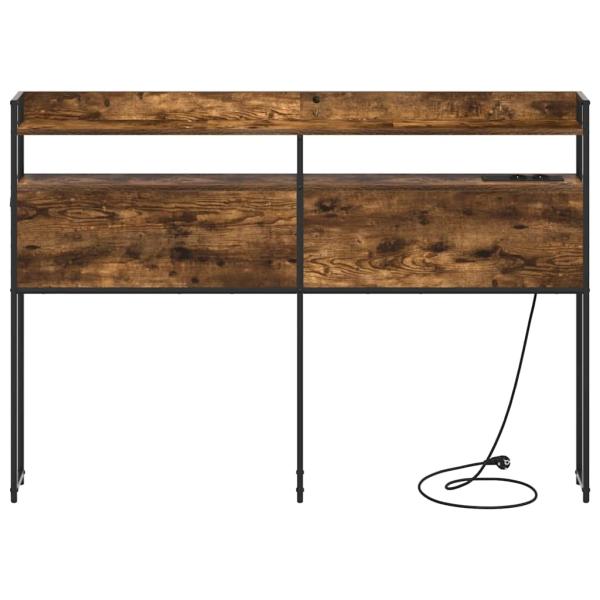 Stauraum-Kopfteil Rauch-Eiche 120 cm Holzwerkstoff