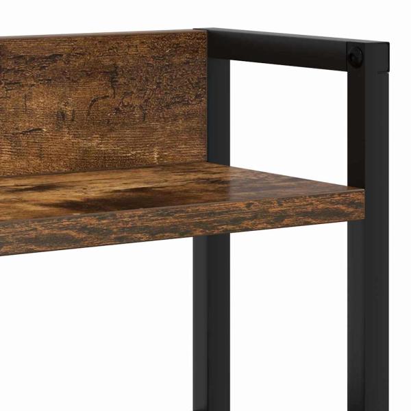 Stauraum-Kopfteil Rauch-Eiche 120 cm Holzwerkstoff