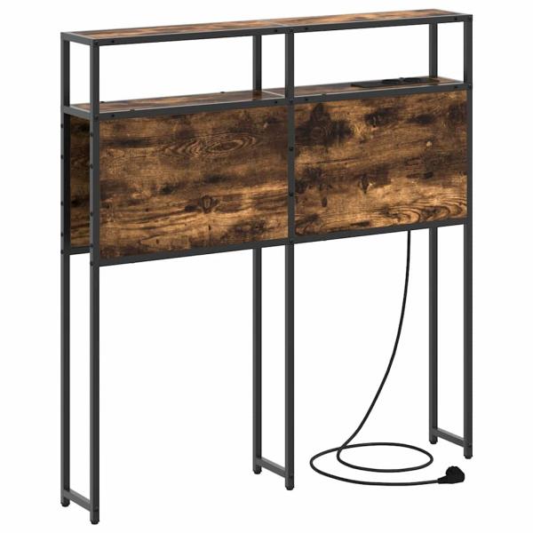 Stauraum-Kopfteil mit Kopfteil mit Speicher Rauch-Eiche 100 cm Holzwerkstoff