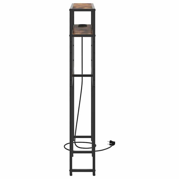 Stauraum-Kopfteil mit Kopfteil mit Speicher Rauch-Eiche 100 cm Holzwerkstoff
