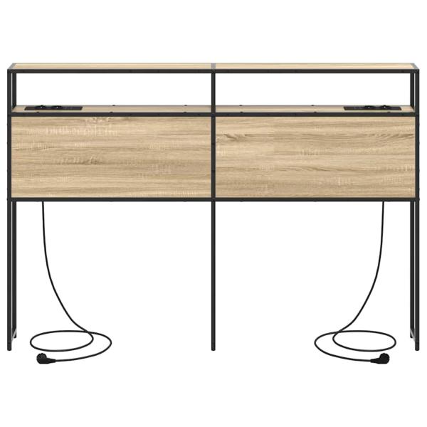 Stauraum-Kopfteil Sonoma Eiche 140 cm Holzwerkstoff