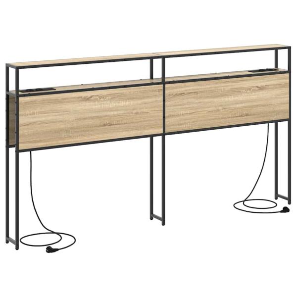 Stauraum-Kopfteil Sonoma Eiche 180 cm Holzwerkstoff