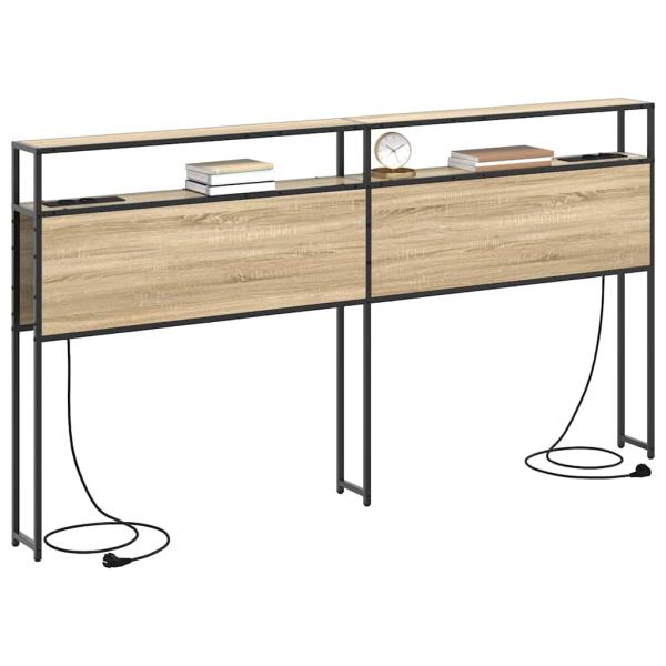Stauraum-Kopfteil Sonoma Eiche 180 cm Holzwerkstoff