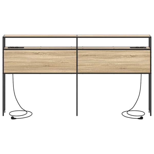 Stauraum-Kopfteil Sonoma Eiche 180 cm Holzwerkstoff