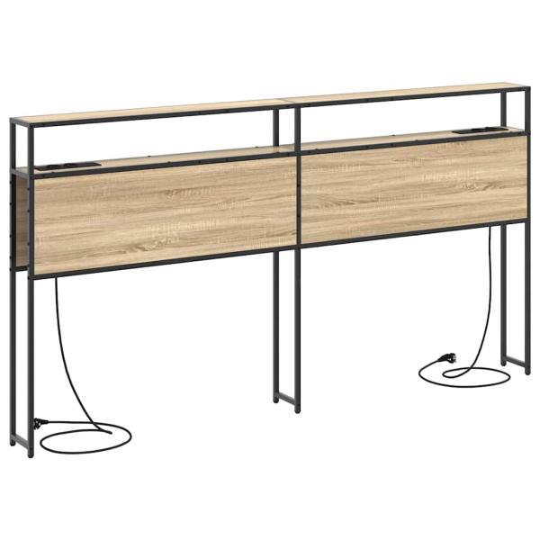 Stauraum-Kopfteil Sonoma Eiche 180 cm Holzwerkstoff