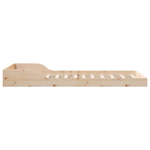 Bettgestell Braun 100 x 200 cm Massivholz Kiefer