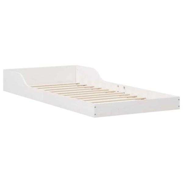 Bettgestell Weiß 90 x 220 cm Massivholz Kiefer