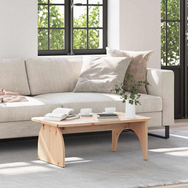 ARDEBO.de - Couchtisch Natürlich 80 x 50 x 31 cm Massivkiefer