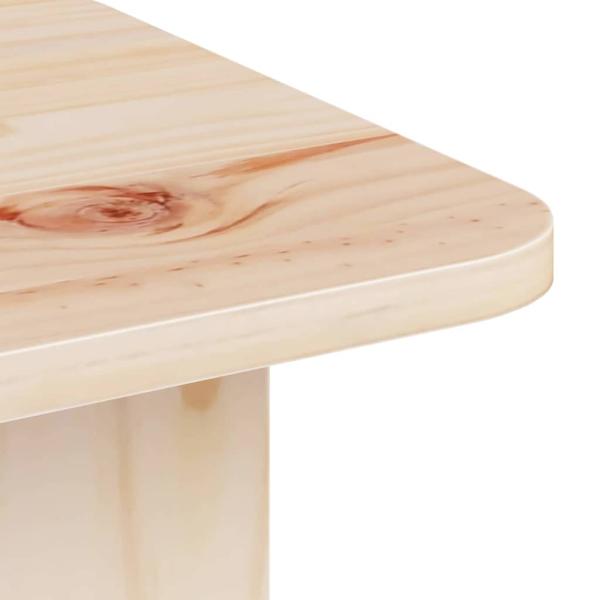 Couchtisch Natürlich 80 x 39,5 x 33,5 cm Massivkiefer