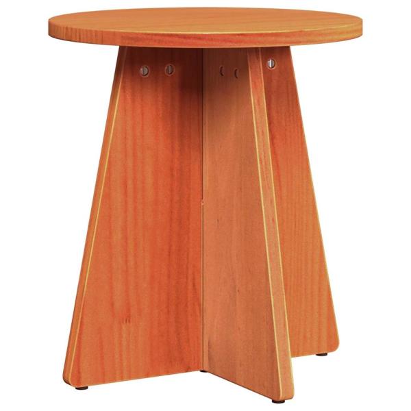 Couchtisch 3 pcs Wachsbrown 49 x 49 x 30 cm Massivkiefer