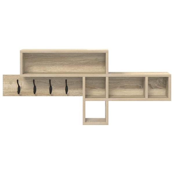 Wandmontierter Kleiderständer Sonoma Eiche 100 x 12 x 43,5 cm