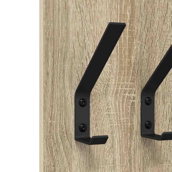 Wandmontierter Kleiderständer Sonoma Eiche 20 x 1,5 x 100 cm