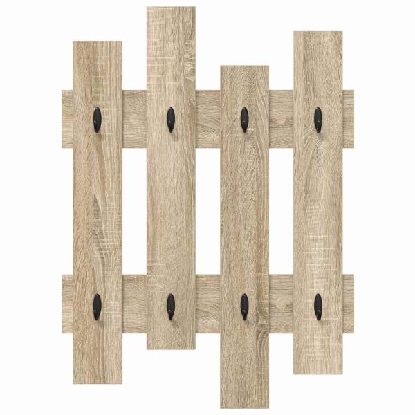 Wandmontierter Kleiderständer Sonoma Eiche 60 x 3 x 82 cm