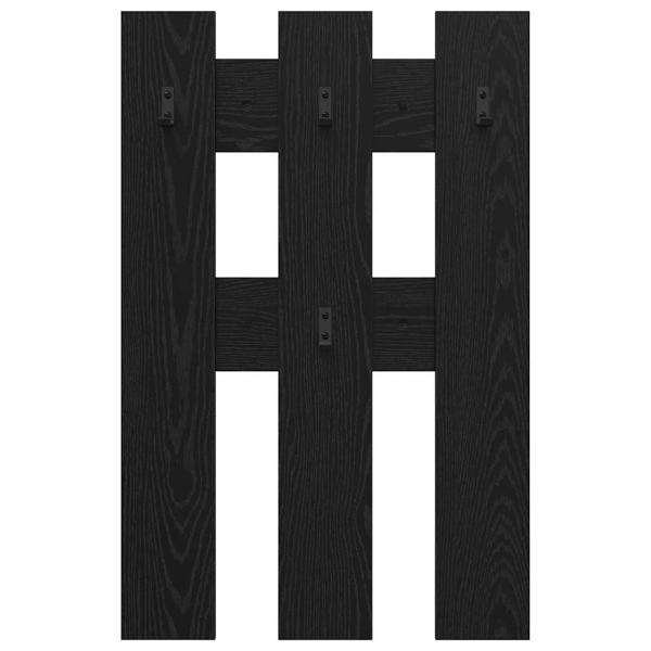 Wandmontierter Kleiderständer Schwarze Eiche 65 x 3 x 100 cm