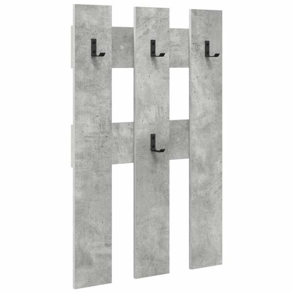 Wandmontierter Kleiderständer Betongrau 65 x 3 x 100 cm