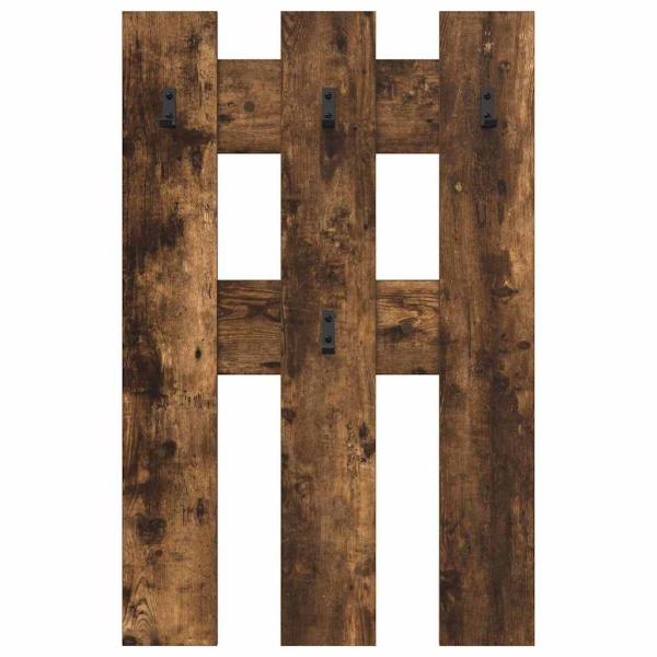 Wandmontierter Kleiderständer Räuchereiche 65 x 3 x 100 cm