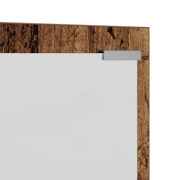 Wandmontierter Kleiderständer Altes Holz 100 x 10 x 100 cm